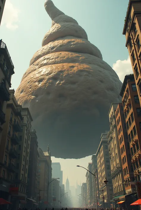 Big poop that is larger than buildings