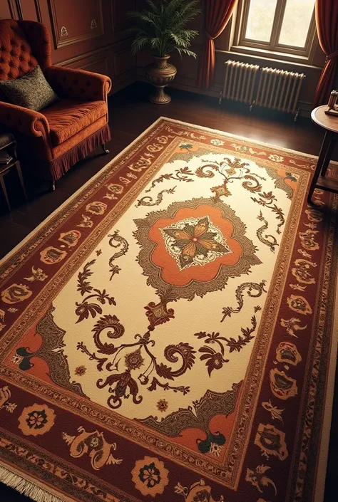 A beautiful carpet with antique patterns