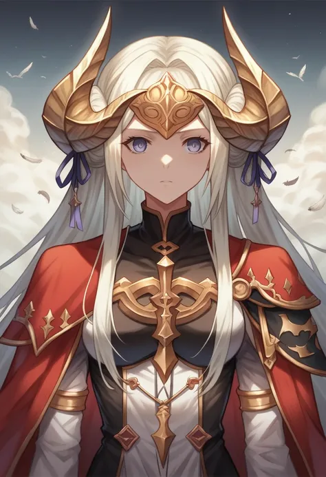 anime girl with long hair and a cape with feathers on her head, detailed digital anime art, anime goddess, detailed anime art, detailed key anime art, detailed anime character art, kawacy, shadowverse style, granblue fantasy, gothic maiden anime girl, edel...