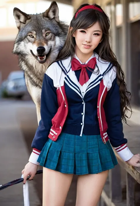 Sexy hot high school wolf girl 