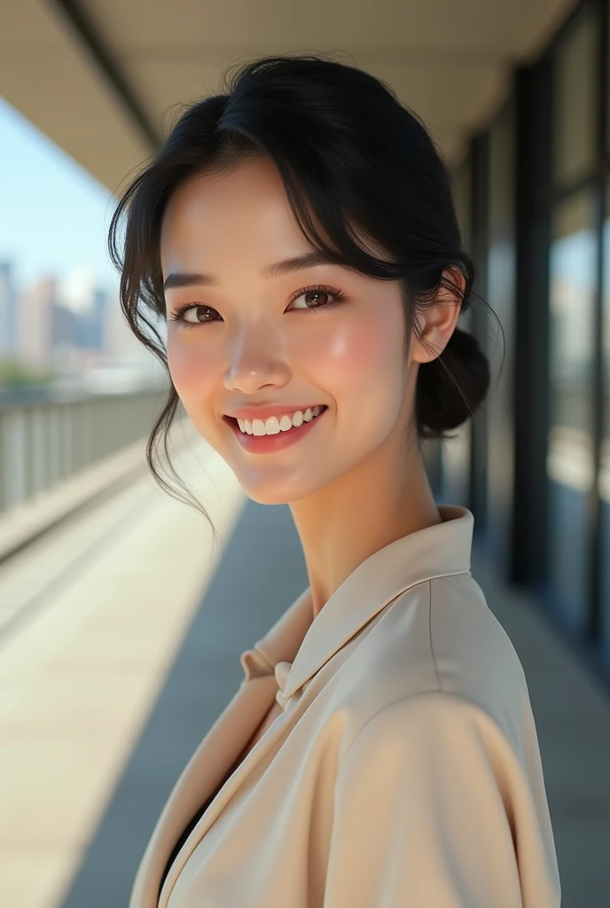 Japanese　woman　Stylish　Smile