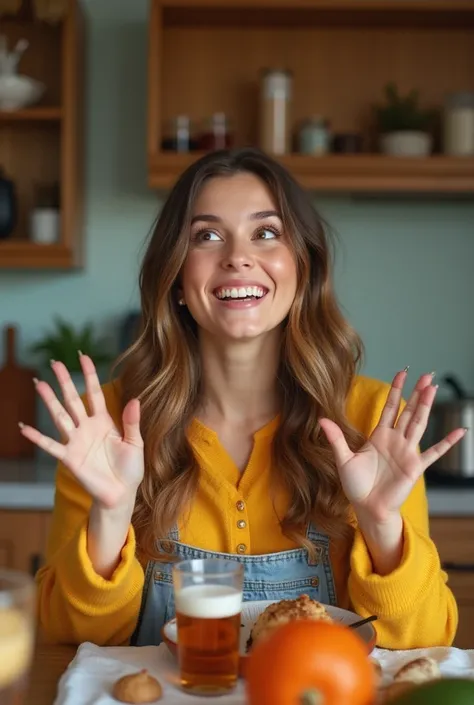 woman saying “there is cashew juice”!”