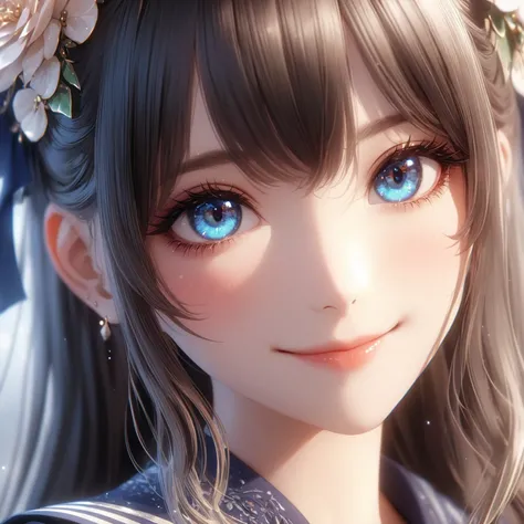 8K,high res,Skin details, Beautiful facial features, Exquisite makeup, Exquisite eyes,((big smile)),soft focus