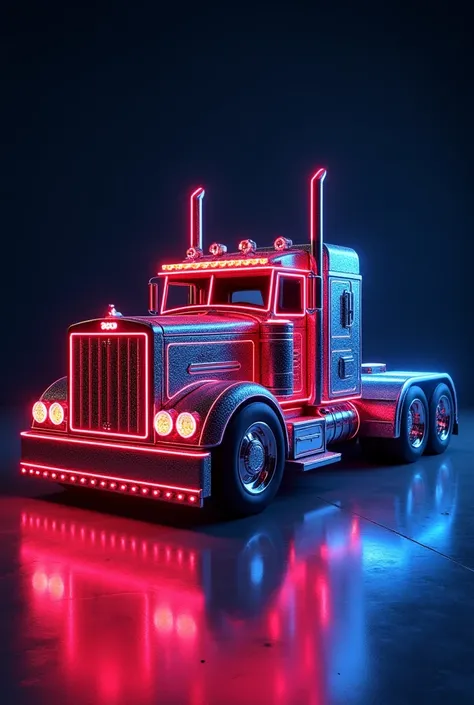 truck shape neon lights Gorgeous Jewelry box with multiple drawers