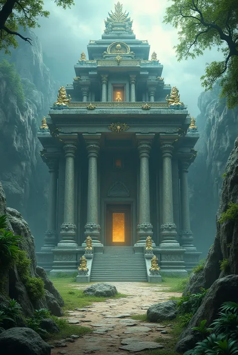  That same image but in a temple, without water 