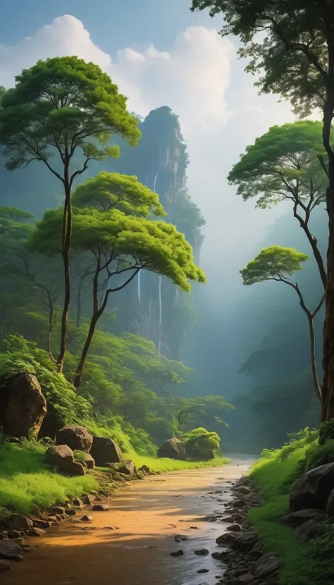 masterpiece,Highest quality,rain,Natural scenery,There are no humans,Realistic,nature Park