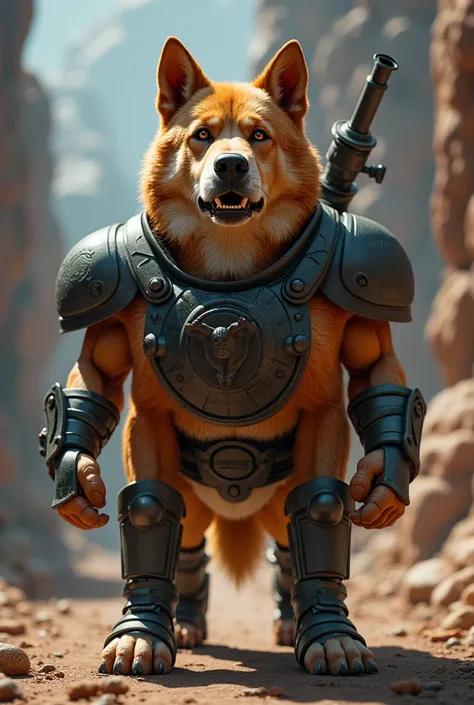 masters of the Universe Man at Arms as a pet dog.

