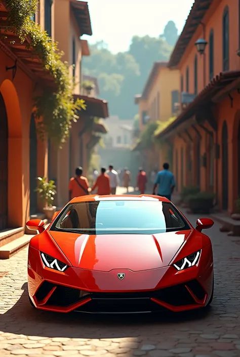 LAMBO IN OLD VILLAGE of India 
