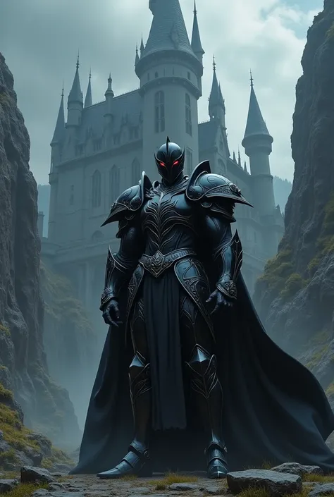 Imagine 18s Dark Fantasy knight stand in front of castle picture 