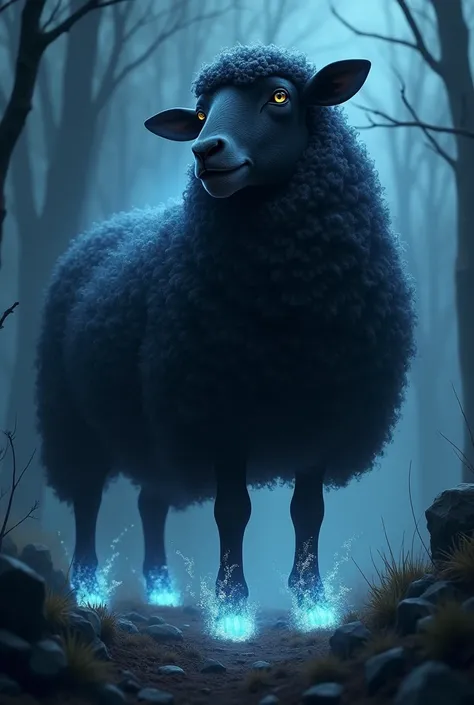 Illuminated black sheep