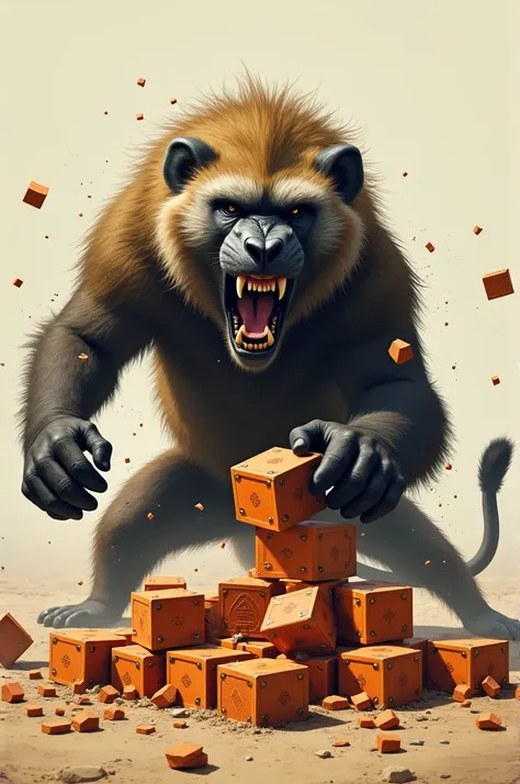 Baboon is killing lions cubes 