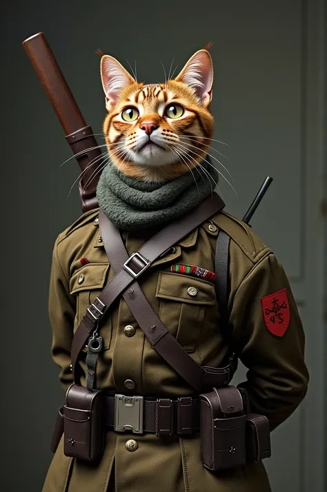 Un chat militaire 