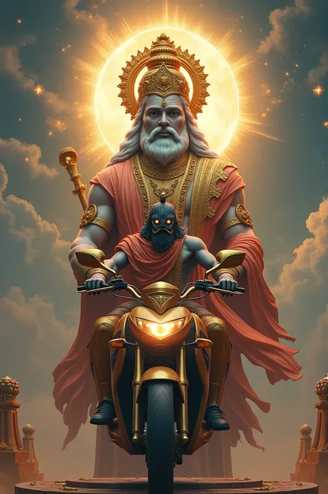 a statue of a man with a crown on his head, god of wealth, divine background, lokah samastah sukhino bhavantu, hindu god, devachan, inspired by Thota Vaikuntham, hindu gods, praise the omnissaiah, concept art of god, narasimha, hindu aesthetic, avatar imag...