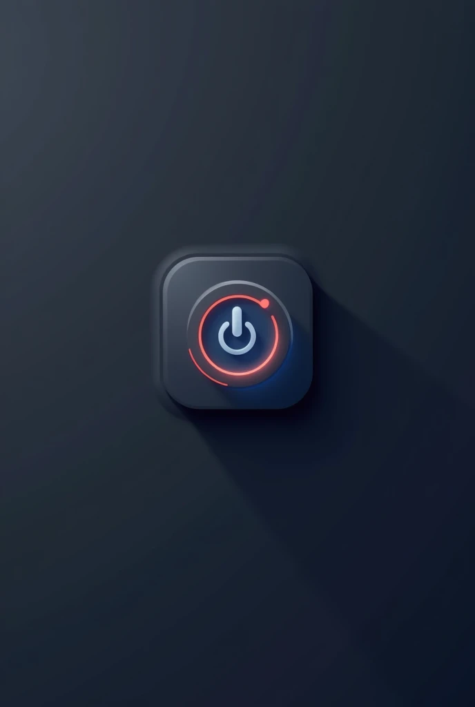 A tech-style shutdown button icon(Simplicity)