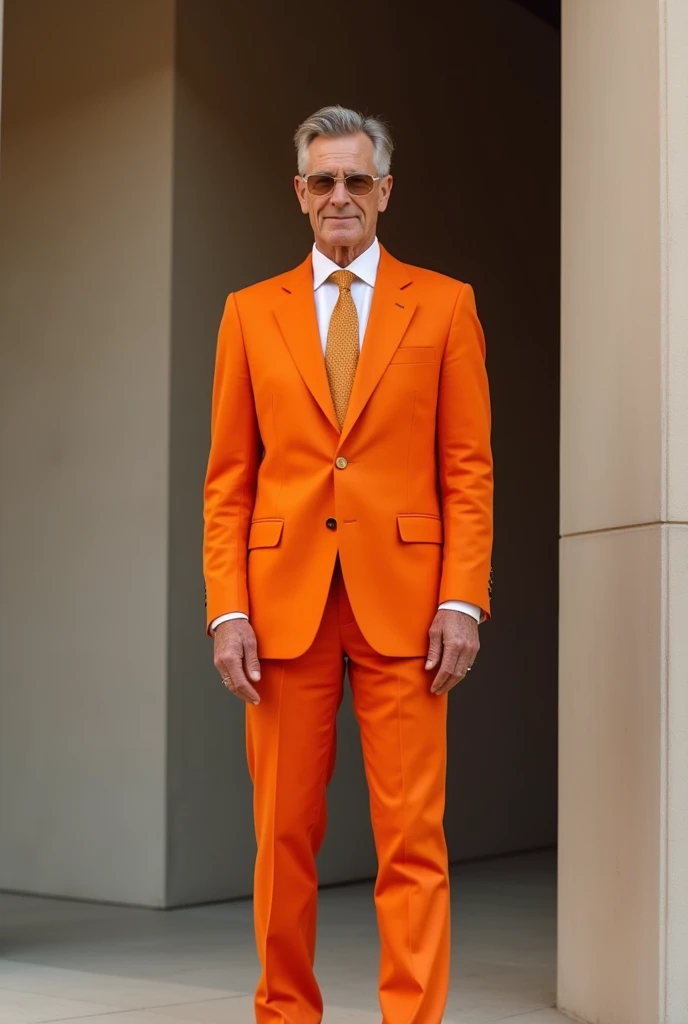 A man in an orange suit
