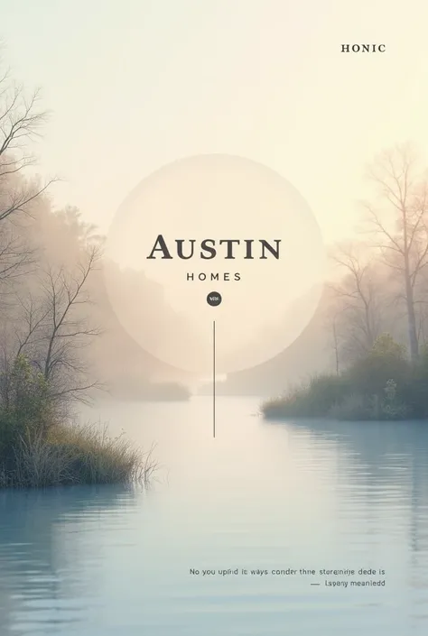 Profile picture for my facebook page with my company name Austin Homes

