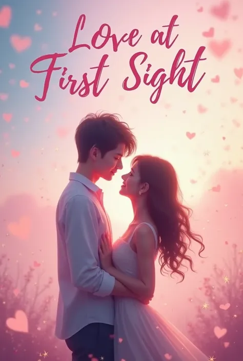 Background:use a soft, dreamy gradient with pastel colors (e.g., pinks, blues, or purples) to evoke a romantic and dreamy atmosphere.

Main Image: Feature a couple sharing a loving, tender moment. They could be holding hands, looking into each others eyes,...