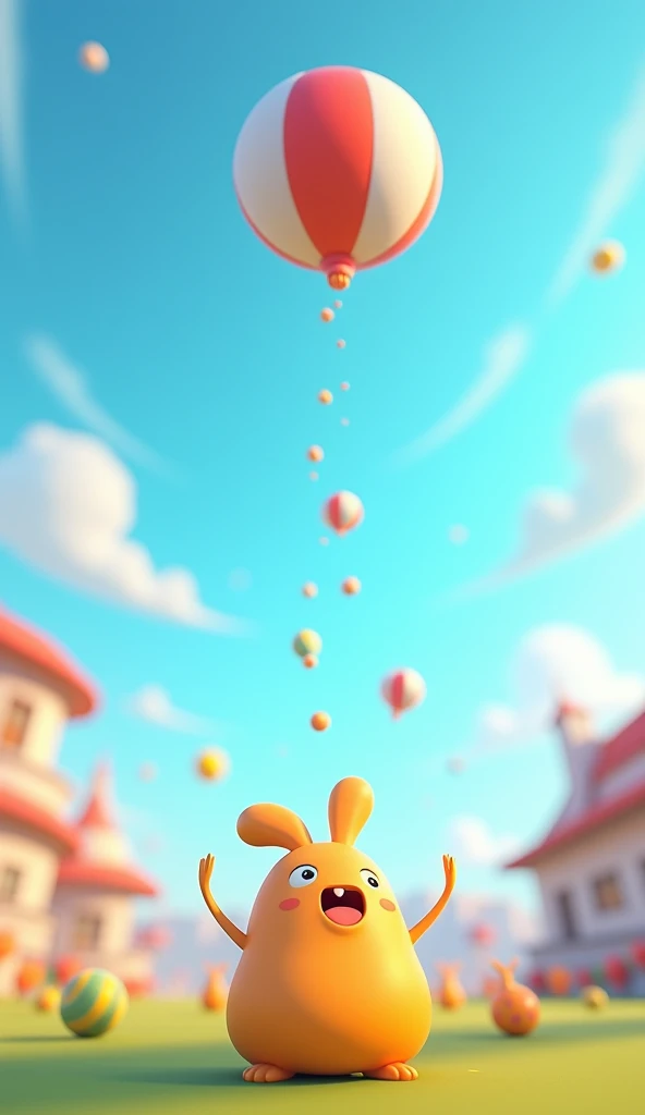 The ball goes high,
Up to the sky!3d animation cartoon