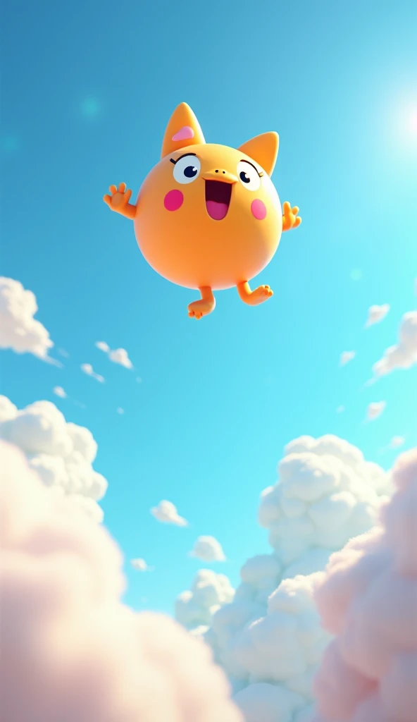 The ball goes high,
Up to the sky!3d animation cartoon kids