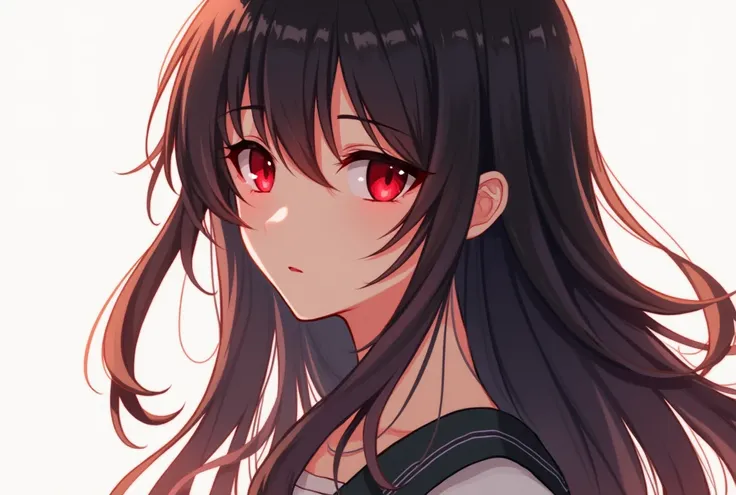 Long Hair, One girl, Red eyes, S-girl anime, Expressionless
