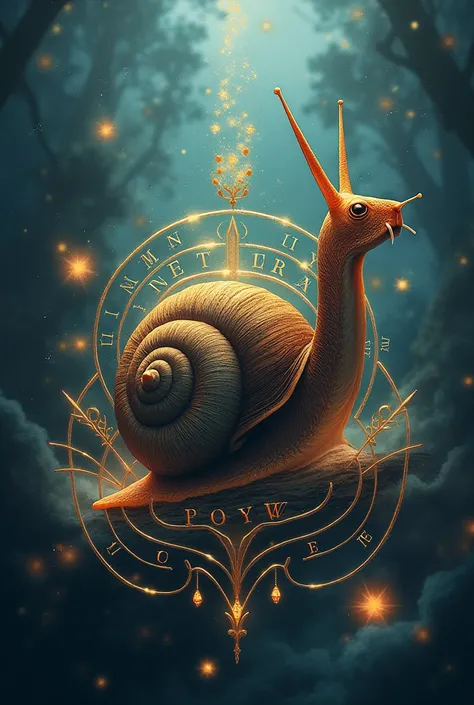 create for me an image of the symbol of the hogwarts house from the harry potter universe, but the animal symbol will be a snail

