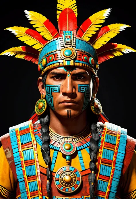 Create 3 characters, the first representing the Inca empire, the second representing the Aztec empire and the third representing the Mayan empire.