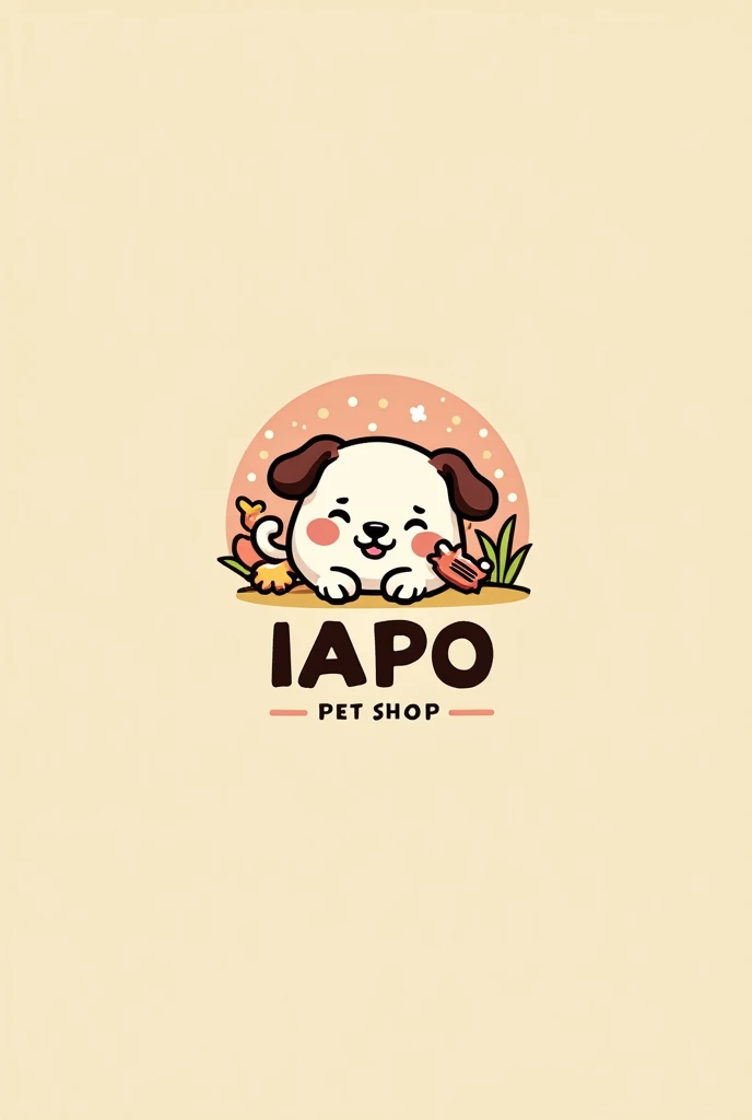 A logo for a pet shop called Iapo 