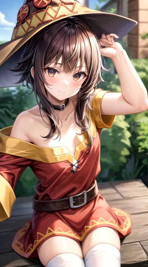 masterpiece, best quality, highres,  
 megumin, megumin's style