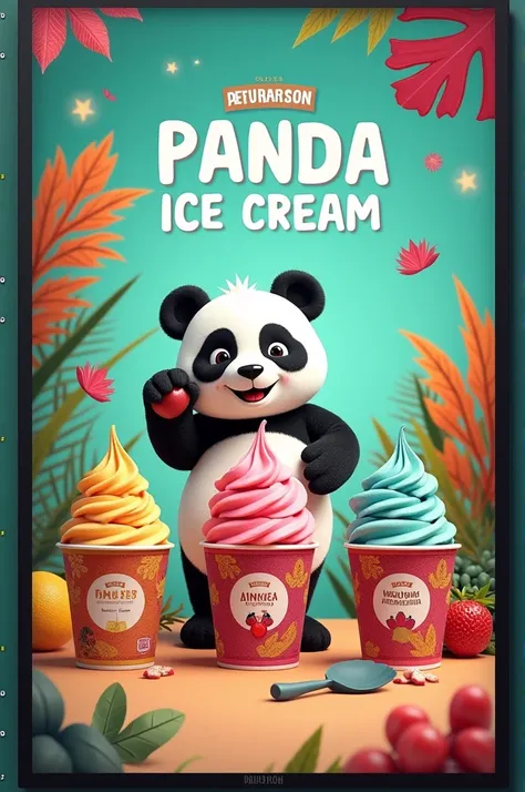 Create a comparison ad for panda ice cream bolivia 
