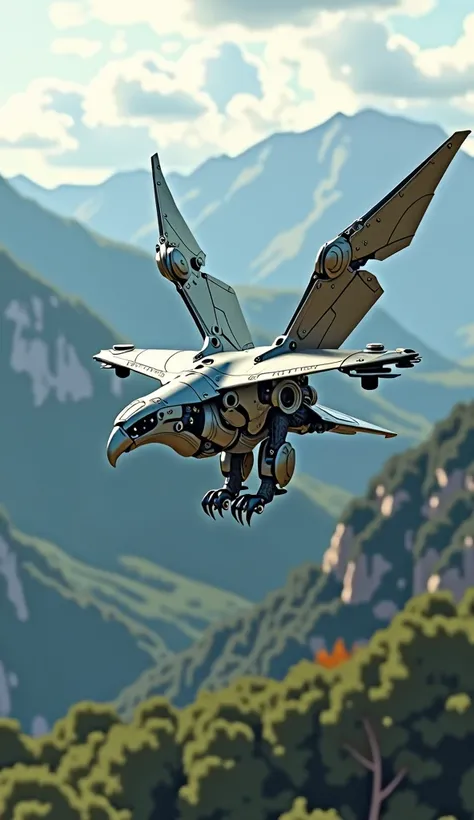 Drone Eagle: A robotic eagle equipped with drone wings and high-definition cameras.