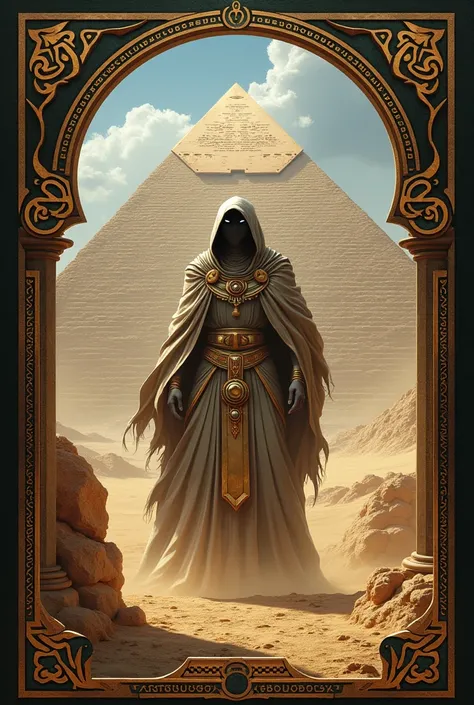 A magic card based on the Pyramid of Giza, It has to be a legendary card 