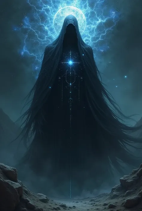 The dark god in the world of darkness who has enormous cosmic power,he wore a cloak and veil of darkness that covered his body with a cosmic aura and darkness that enveloped his body 