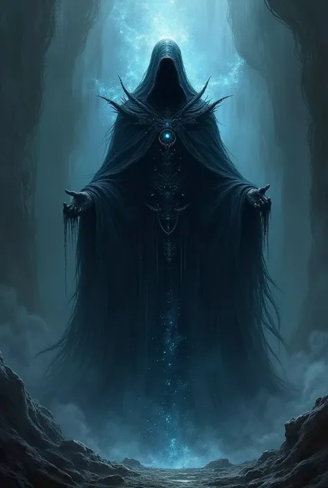 The dark god in the world of darkness who has enormous cosmic power,he wore a cloak and veil of darkness that covered his body with a cosmic aura and darkness that enveloped his body 