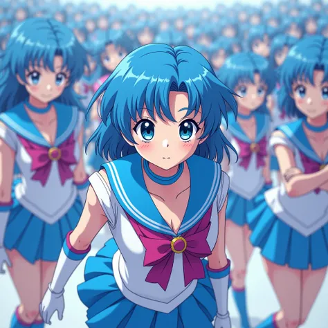 anime, Sailor Moon, Sailor Mercury, (Very detailed, cloning, Depiction of splitting oneself, 1girl→1,000,000,000,000,000,000,000,000,000,000,000,000,000,000,000,000,000,000,000,000,000,000,000,000,000,000,000,000,000,000,000,000,000cloning girls), (Sailor ...