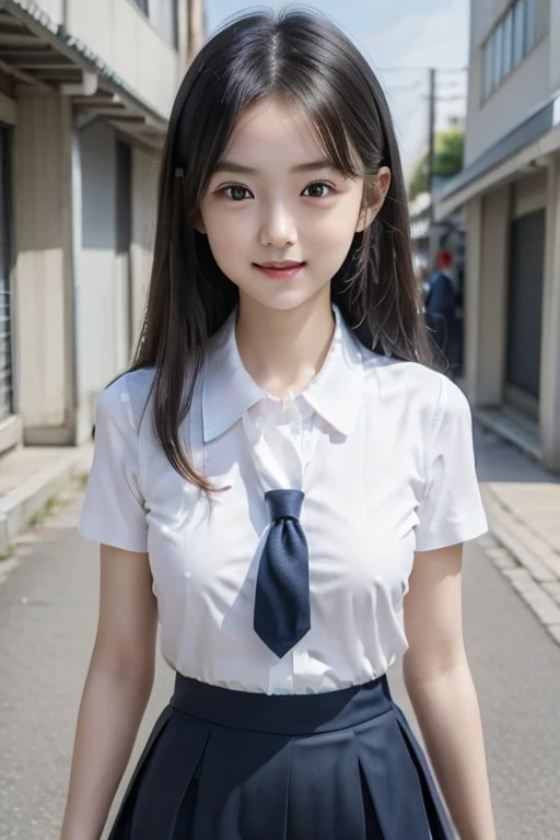 ((2.5th Dimension Girl))、(Best Quality,masterpiece:1.3,Ultra-high resolution),(Very detailed、Caustics) (Realistic:1.4, RAW shooting、)Ultra-Realistic Capture、Very detailed、Natural skin texture、masterpiece、(A Japanese elementary school girl wearing a white s...