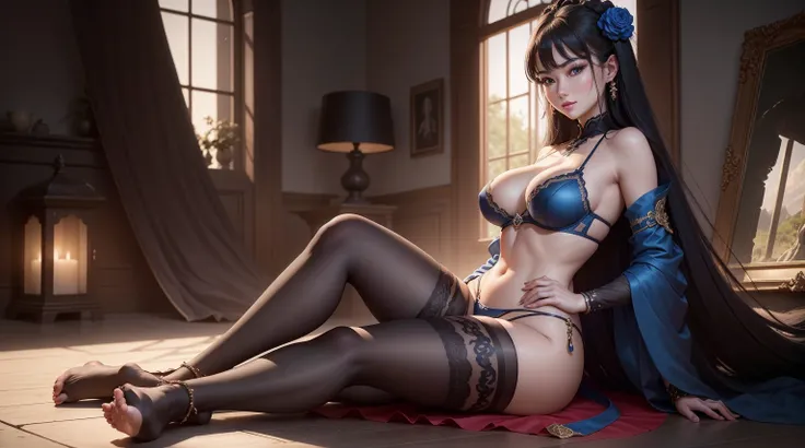 incredible, fine details, work of art,Best quality,Official Art, extremely detailed unity 8k cg wallpaper, absurdities, incredibly absurdities, full body, sitting. Highly detailed face and skin texture, detailed eyes, female, black hair. a gorgeous, Cao Ca...