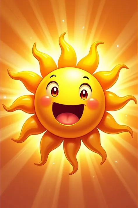 Create a image for watermark which have animated logo of  smiling sun with names are sun and it  passion