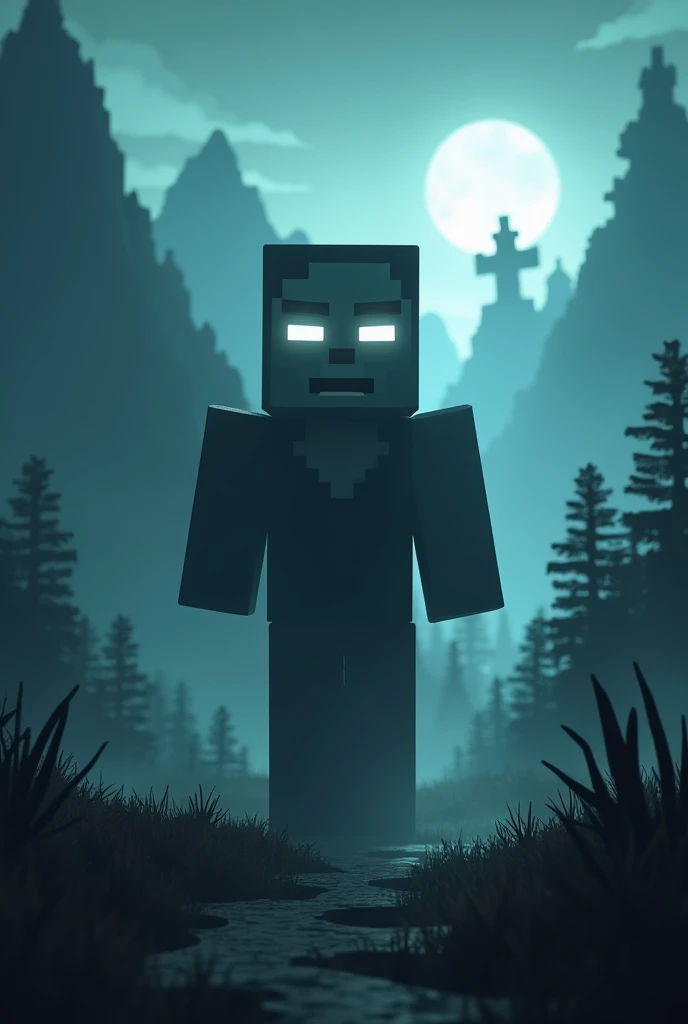 Minecraft herobrine animated wallpaper