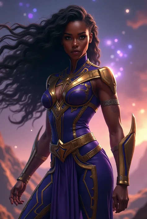 Female Thanos with African features 