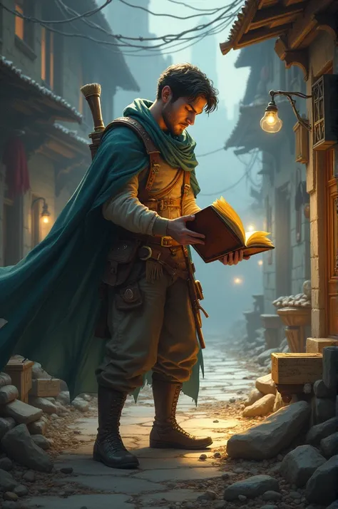 A mix of book reading with action game elements.