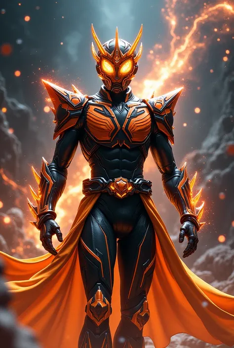 Kamen Rider Tempo Hole Mode Black Orange Heavenly 