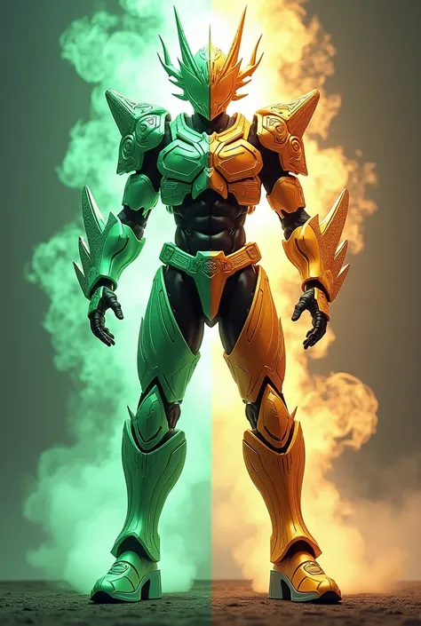 Kamen Rider Tempo Existence Mode Armor Changes to Replace Green with White but Keeps Orange 