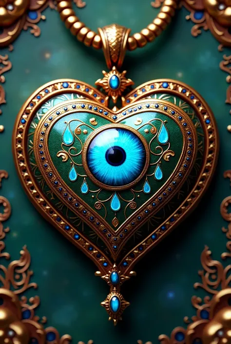 Turkish evil eye heart