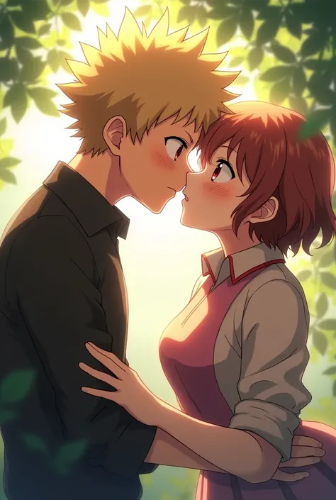 bakugo and uraraka kisses
