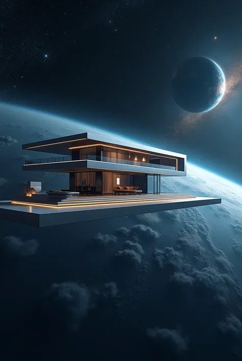 Cool house in space 