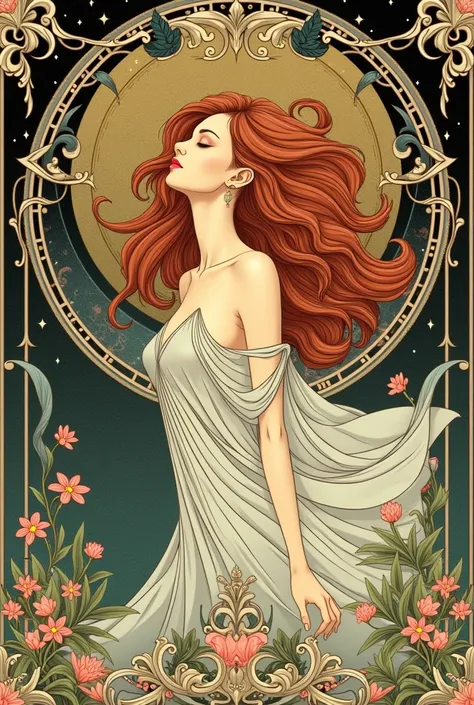 A poster for an event in the style of Alphonse Mucha