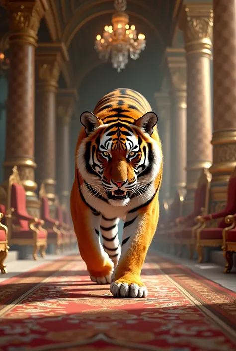 Royal tiger in king palace