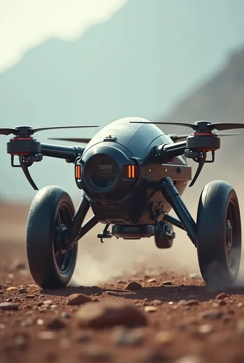 Drone with wheels