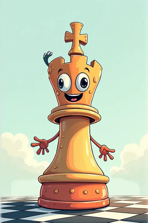 Cartoon chess tower
