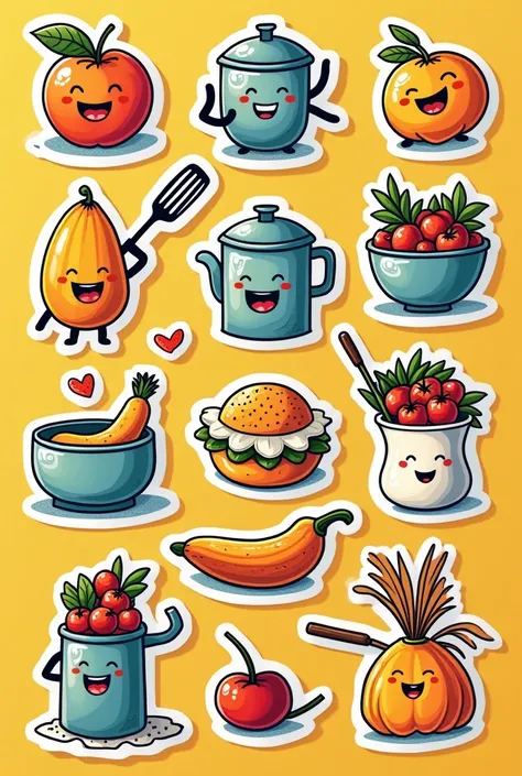 Generate fridge magnets stickers designs 